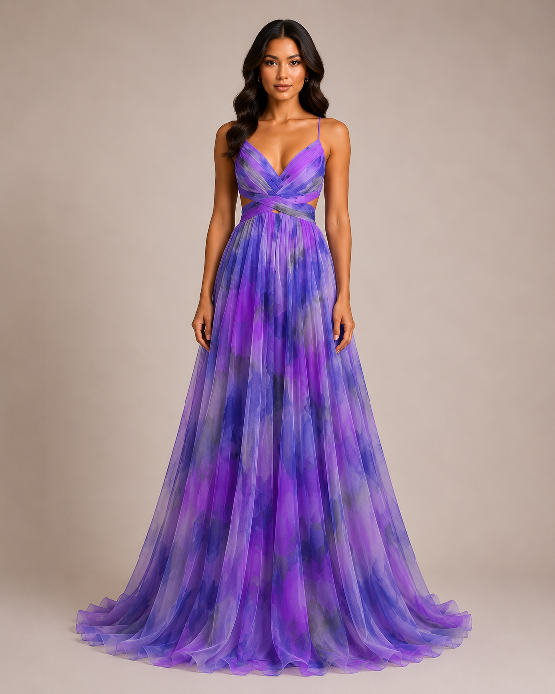 Virelle | Robe Longue Fleurie À Taille Haute Et Bretelles Réglables