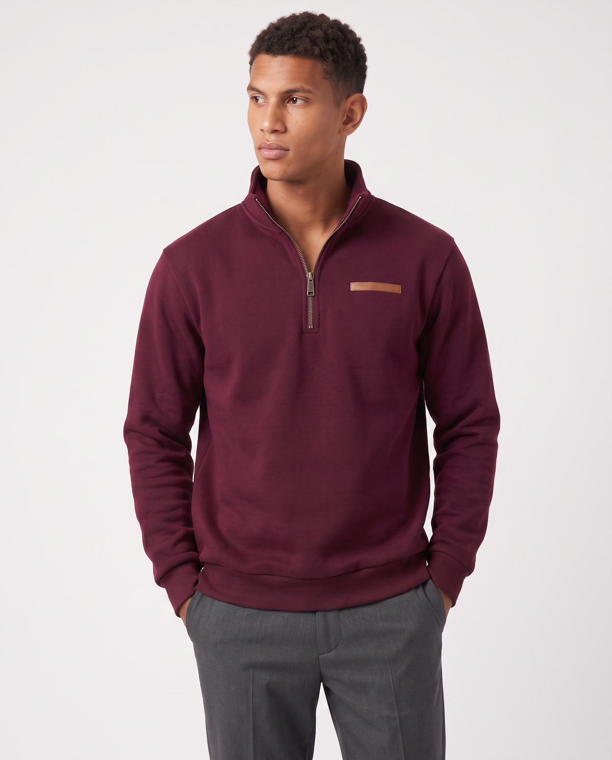 Virelle | Pull Homme à Col Montant Demi-Zip