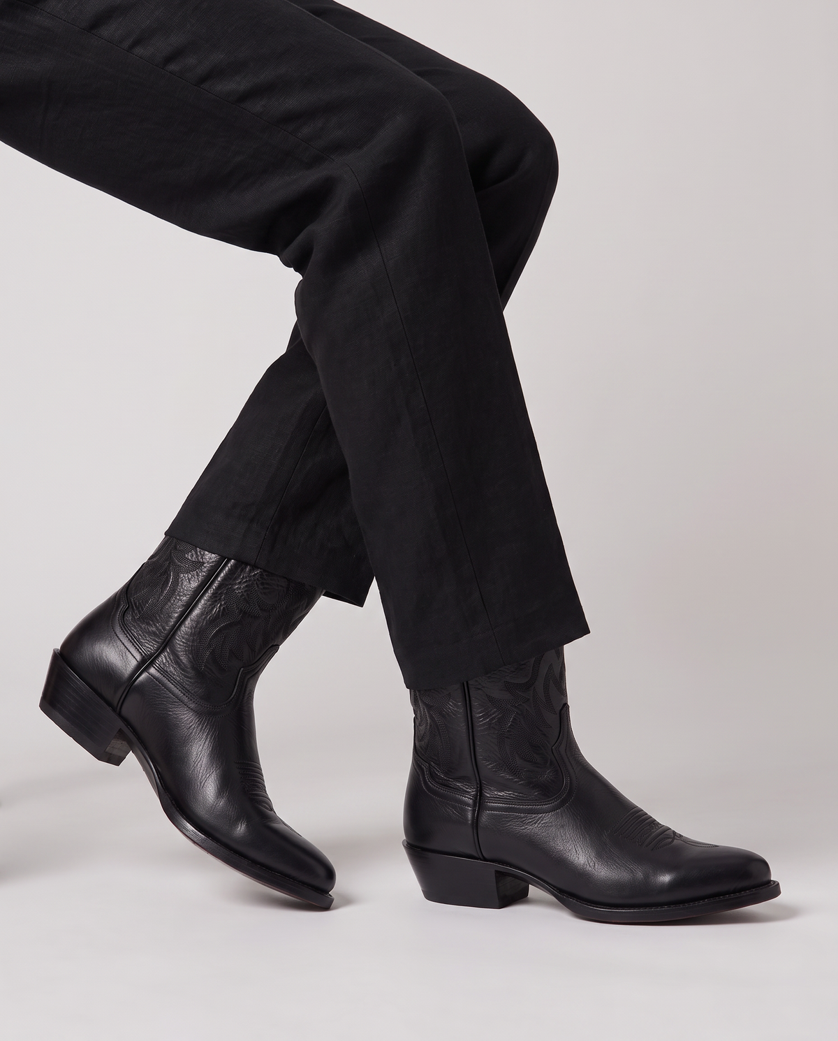 Virelle | Bottes Cowboy Homme en Cuir Brodé