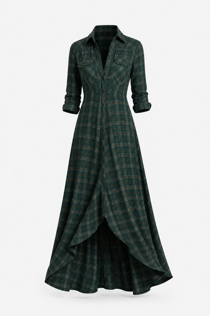 Virelle | Robe Chemise Fluide Avec Col Et Boutons