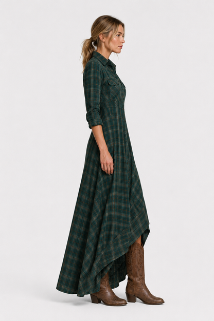 Virelle | Robe Chemise Fluide Avec Col Et Boutons