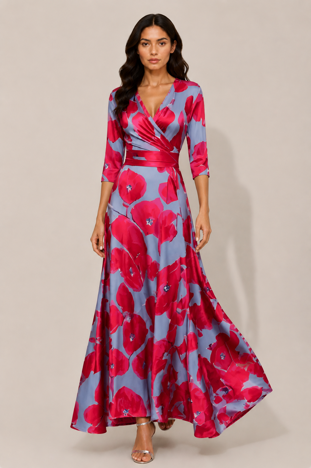 Virelle | Robe Fluide À Décolleté Croisé En V