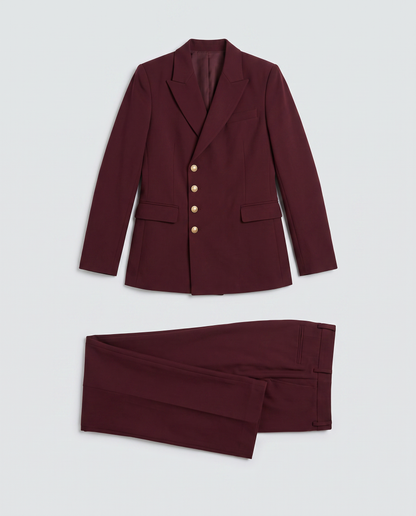 Virelle | Costume Homme 2 Pièces Bordeaux Croisé