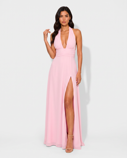 Virelle | Femmes Robe Longue Élégante Satinée