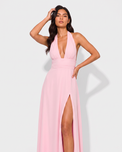 Virelle | Femmes Robe Longue Élégante Satinée