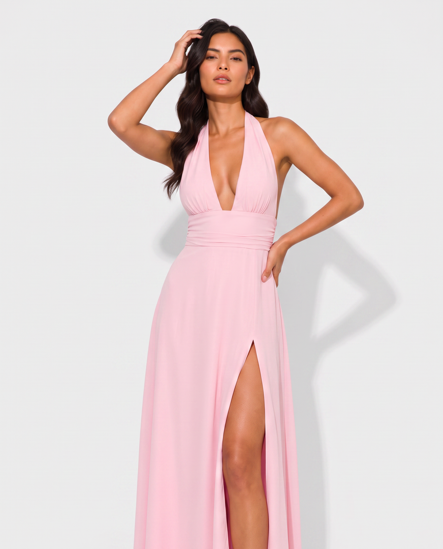Virelle | Femmes Robe Longue Élégante Satinée