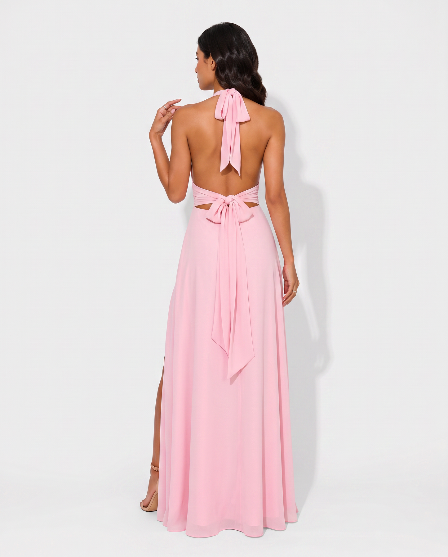 Virelle | Femmes Robe Longue Élégante Satinée