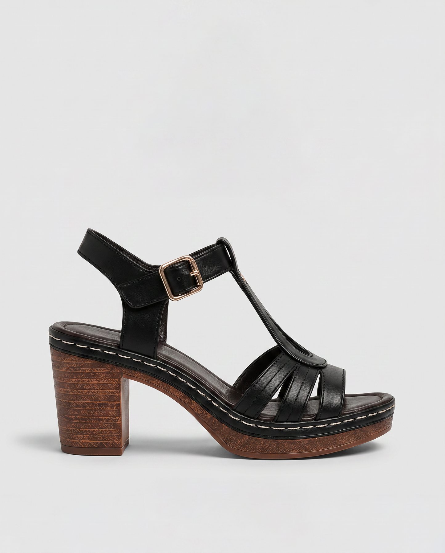 Virelle | Sandales Femme À Talon Carré Avec Brides Réglables