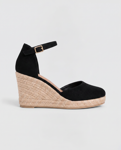 Virelle | Sandales Femme Compensées À Bout Fermé Avec Bride Cheville