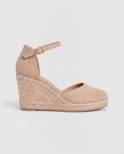 Virelle | Sandales Femme Compensées À Bout Fermé Avec Bride Cheville