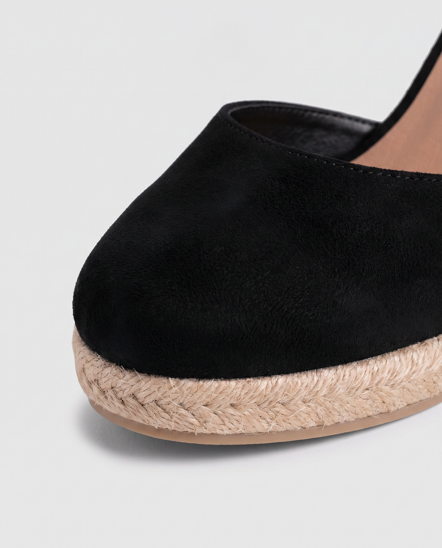 Virelle | Sandales Femme Compensées À Bout Fermé Avec Bride Cheville
