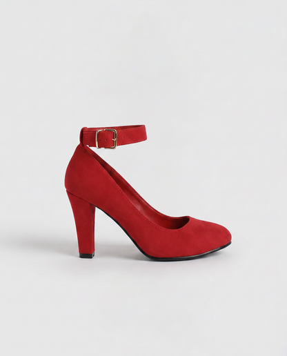 Virelle | Escarpins Femme À Bout Pointu Et Talon Bloc Avec Bride Cheville