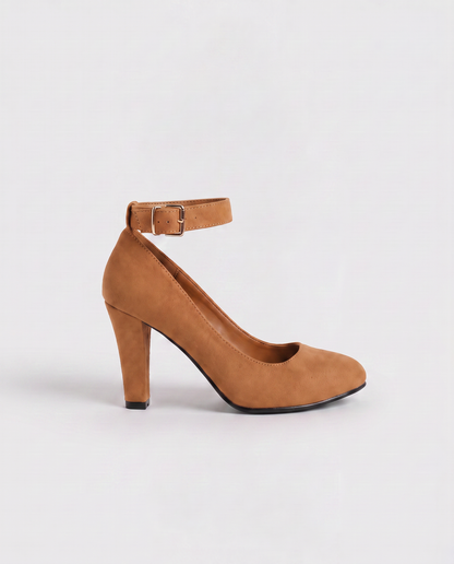 Virelle | Escarpins Femme À Bout Pointu Et Talon Bloc Avec Bride Cheville