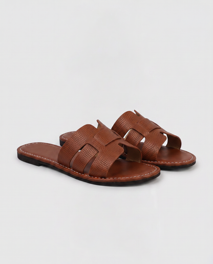 Virelle | Sandales Femme Plates À Enfiler Avec Semelle Antidérapante