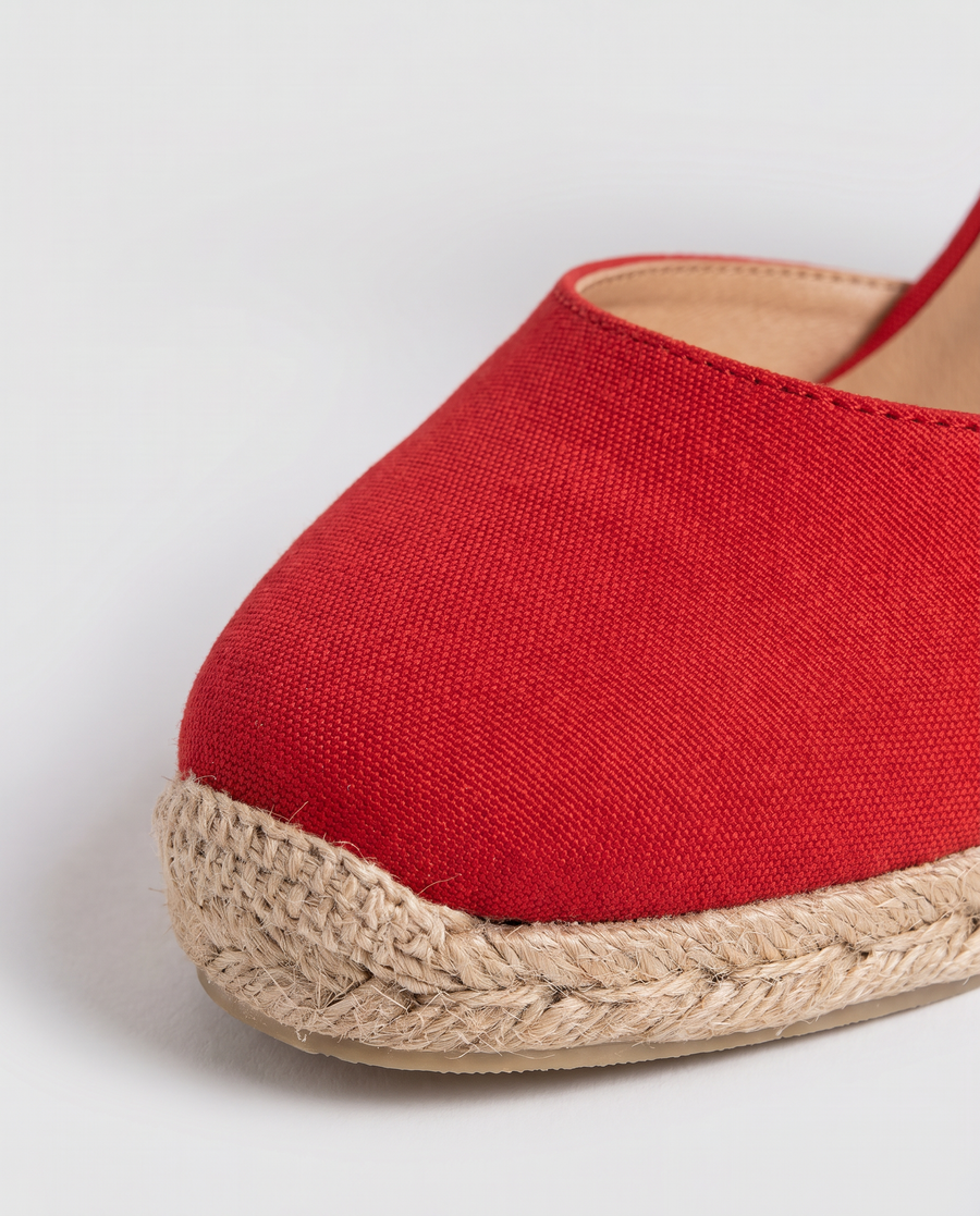 Virelle | Sandales Espadrilles Compensées Femme À Lacets Cheville