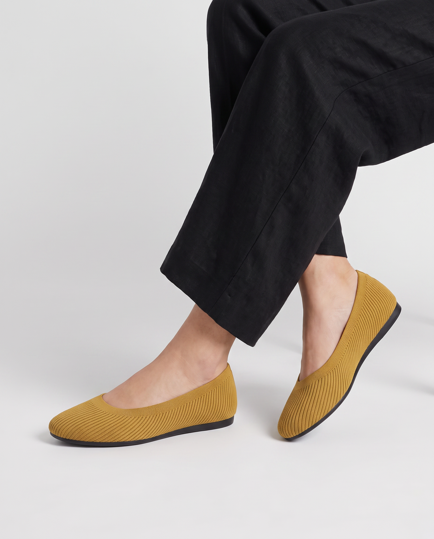 Virelle | Ballerines Femme En Maille À Enfiler Confort