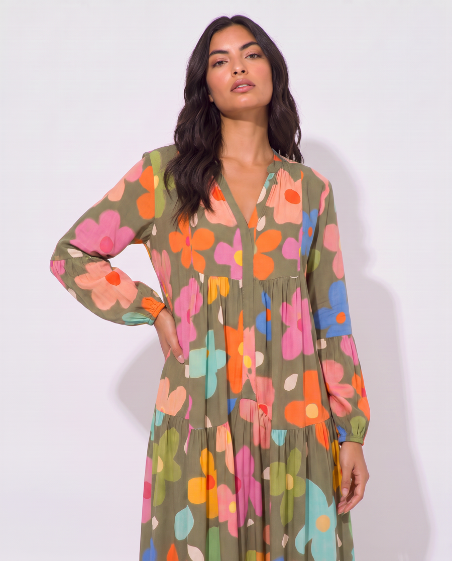 Virelle | Robe Longue Fleurie Fluide