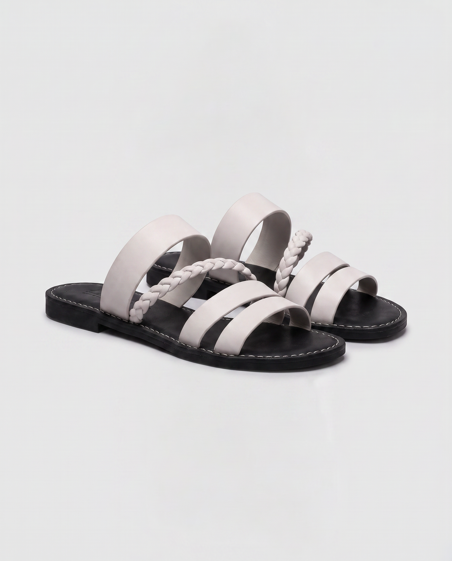 Virelle | Sandales Plates Femme À Brides Tressées
