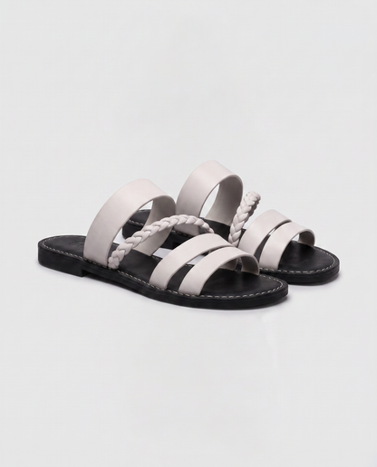 Virelle | Sandales Plates Femme À Brides Tressées