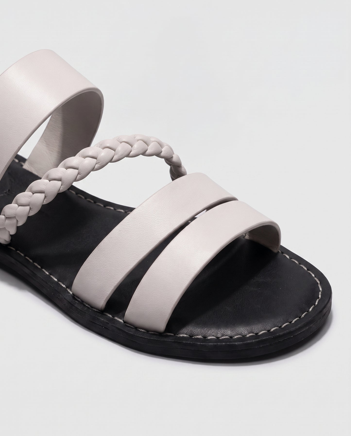 Virelle | Sandales Plates Femme À Brides Tressées
