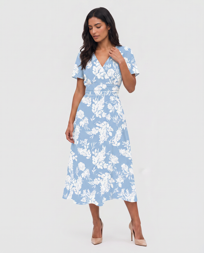 Virelle | Robe Midi À Col V