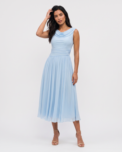 Virelle | Robe Midi Drapée