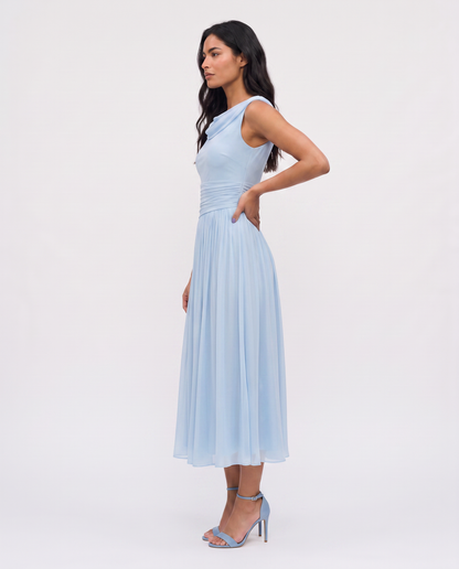 Virelle | Robe Midi Drapée
