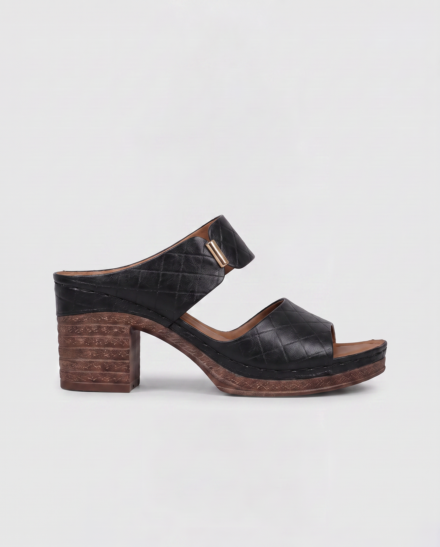 Virelle | Sandales Femme En Cuir À Bout Ouvert Et Talon Bloc