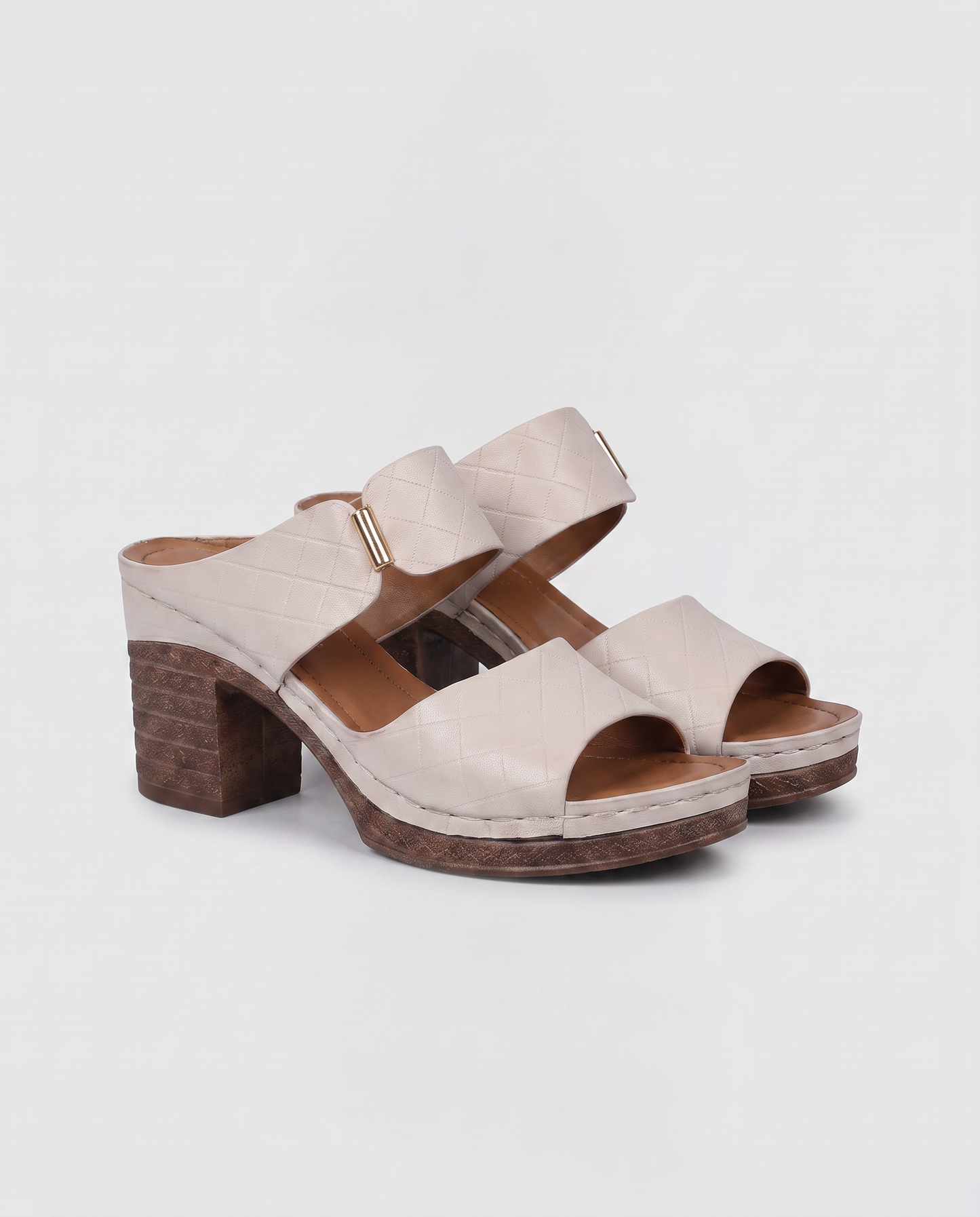 Virelle | Sandales Femme En Cuir À Bout Ouvert Et Talon Bloc