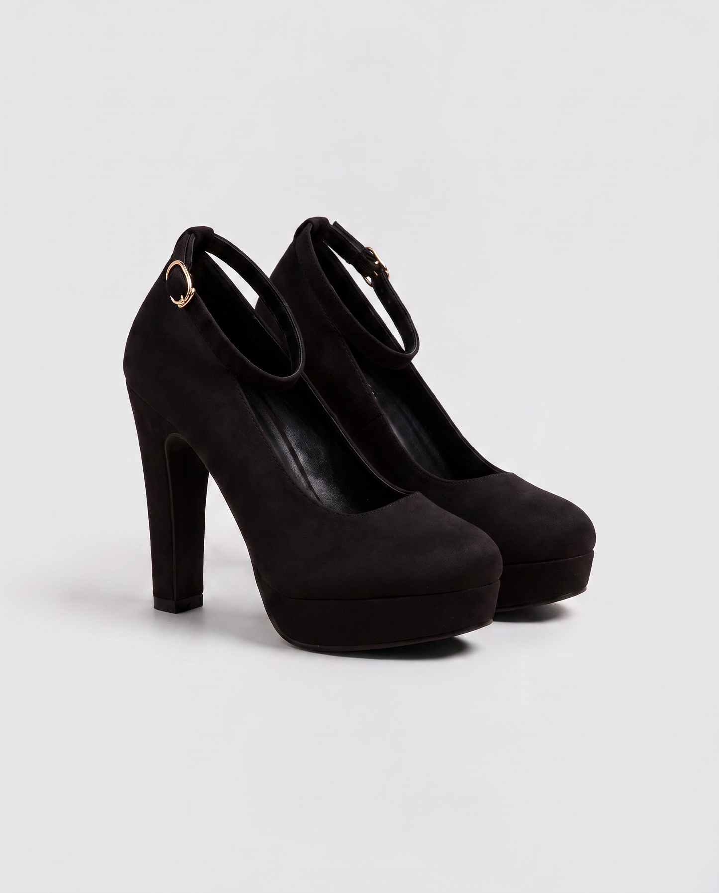 Vielle | Sandales À Talon Plateforme Noires Femme Avec Bride Réglable