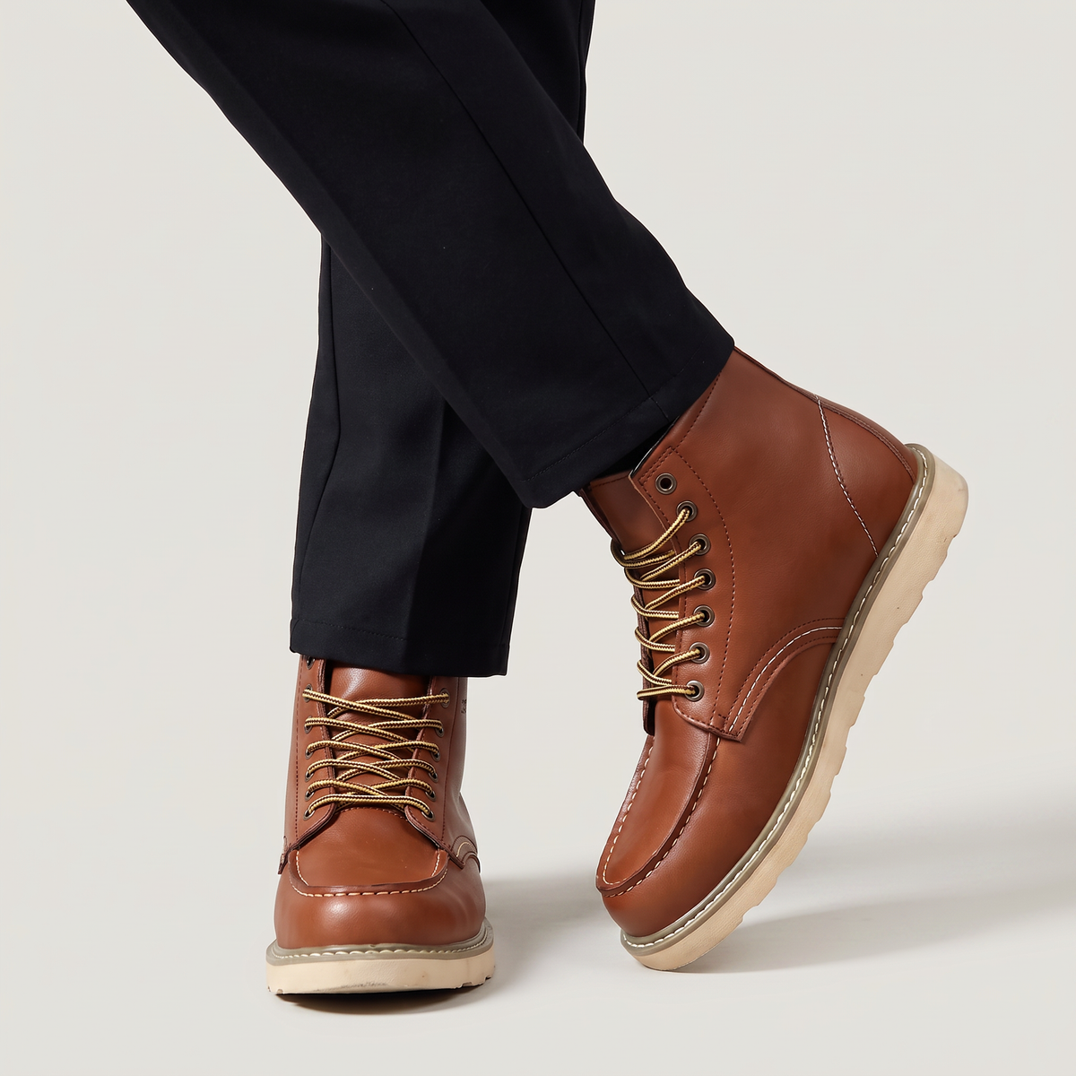 Virelle | Bottines Homme à Lacets Bout Mocassin