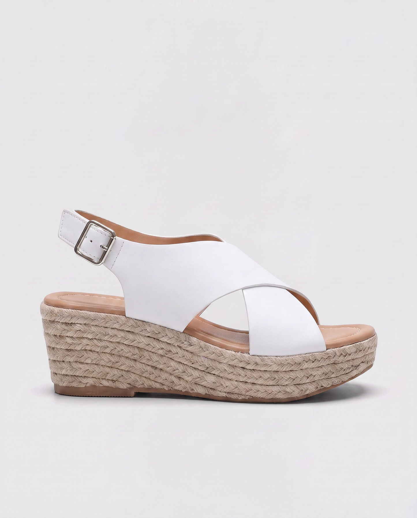 Virelle | Sandales Compensées Espadrilles Femme À Brides Croisées
