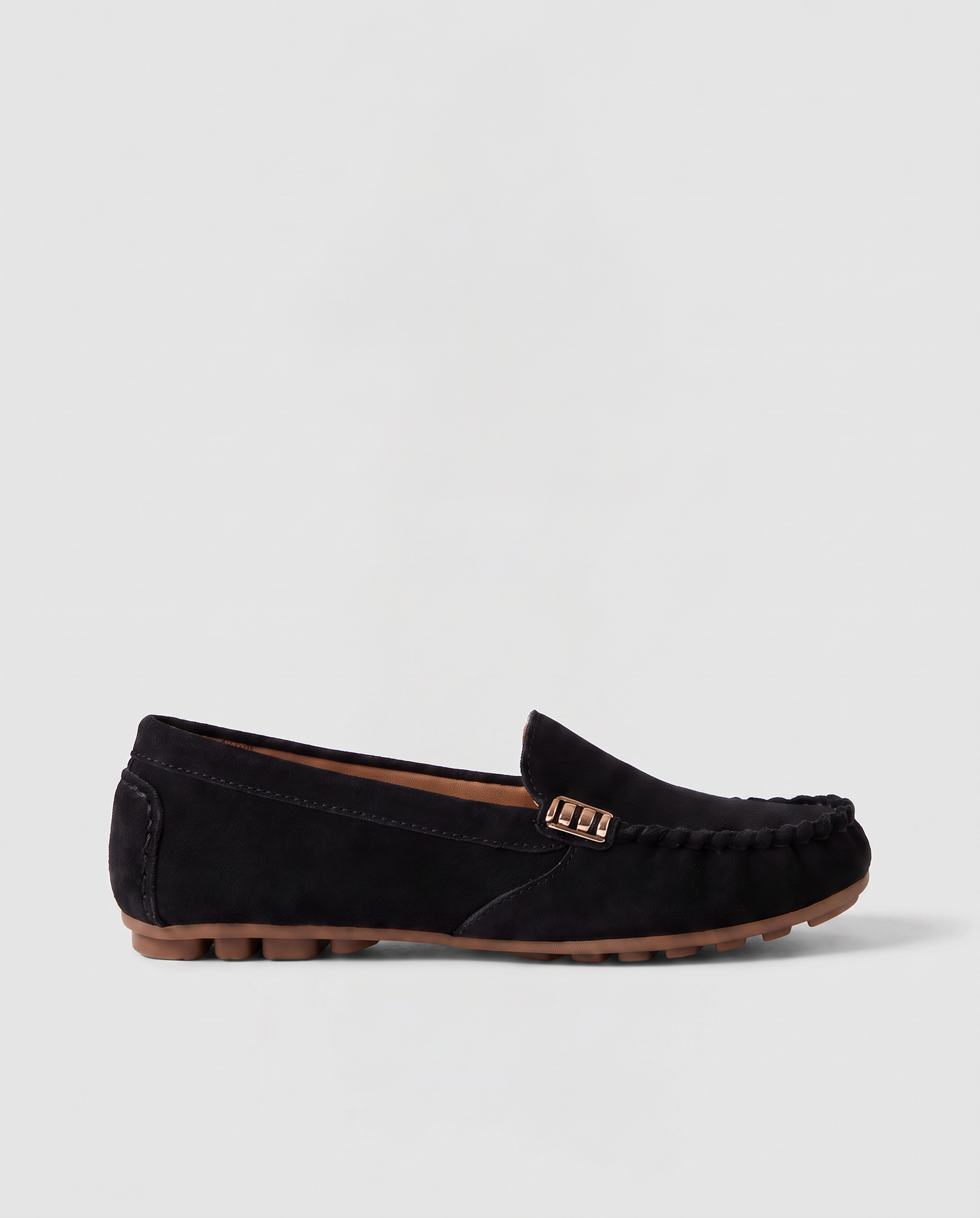 Virelle | Mocassins Femme À Enfiler Avec Détail Métallique