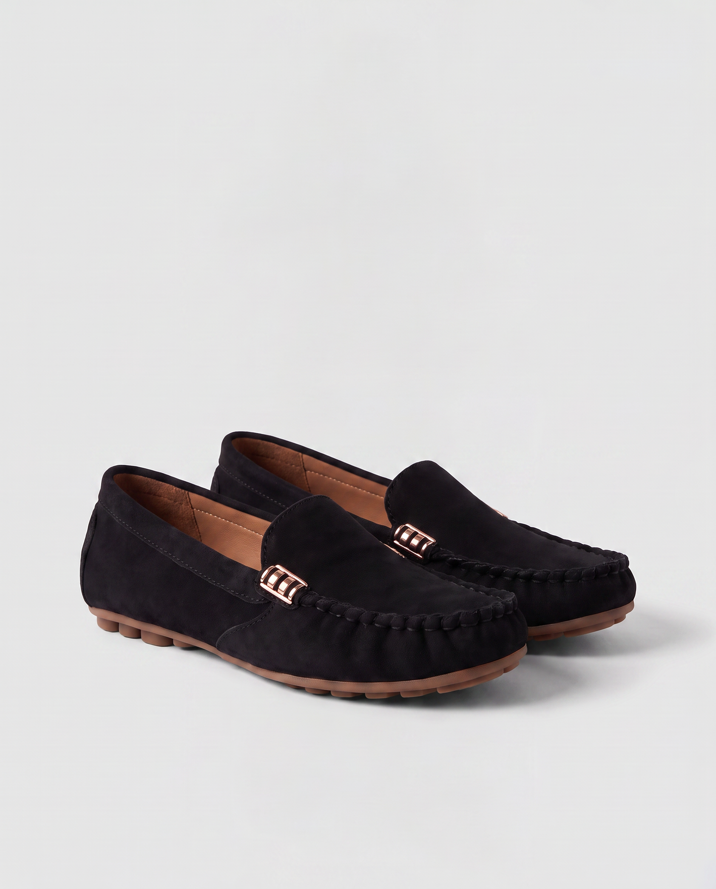 Virelle | Mocassins Femme À Enfiler Avec Détail Métallique