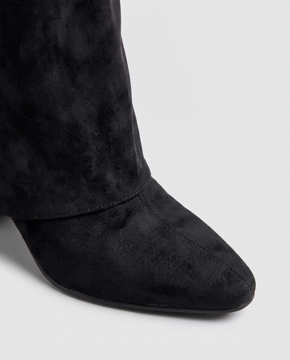 Virelle | Bottes Hautes Femme En Daim À Coupe Classique