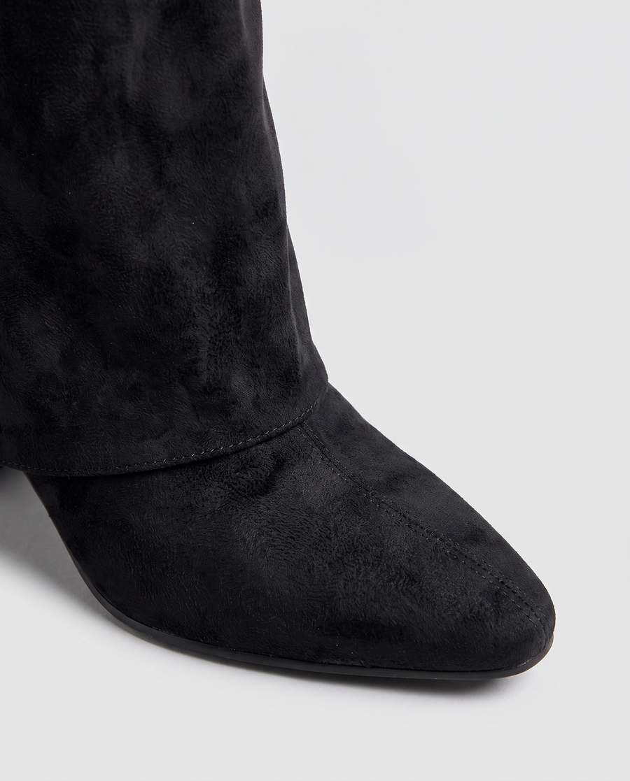 Virelle | Bottes Hautes Femme En Daim À Coupe Classique