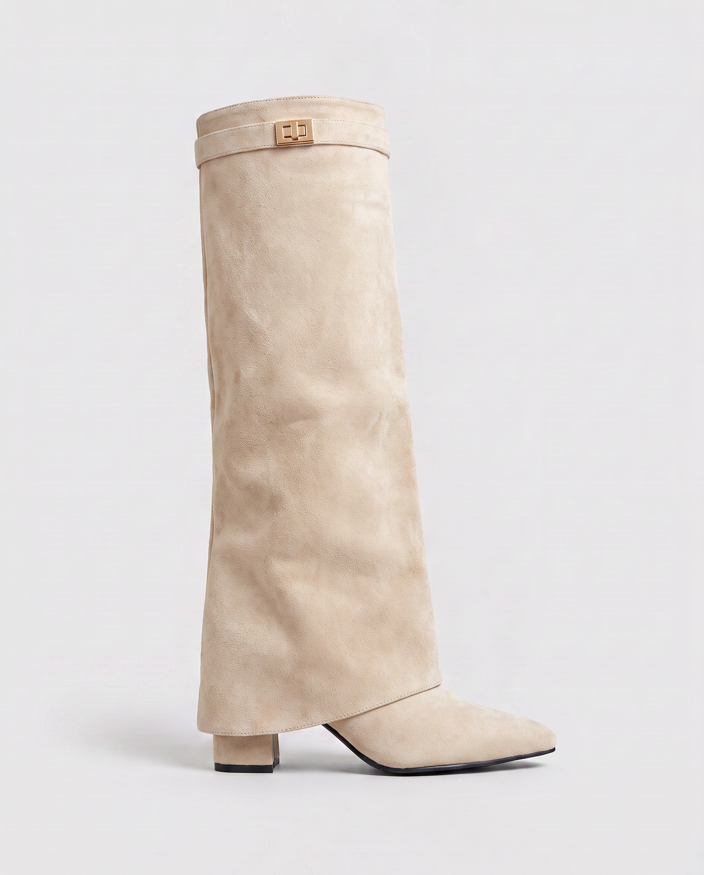 Virelle | Bottes Hautes Femme En Daim À Coupe Classique