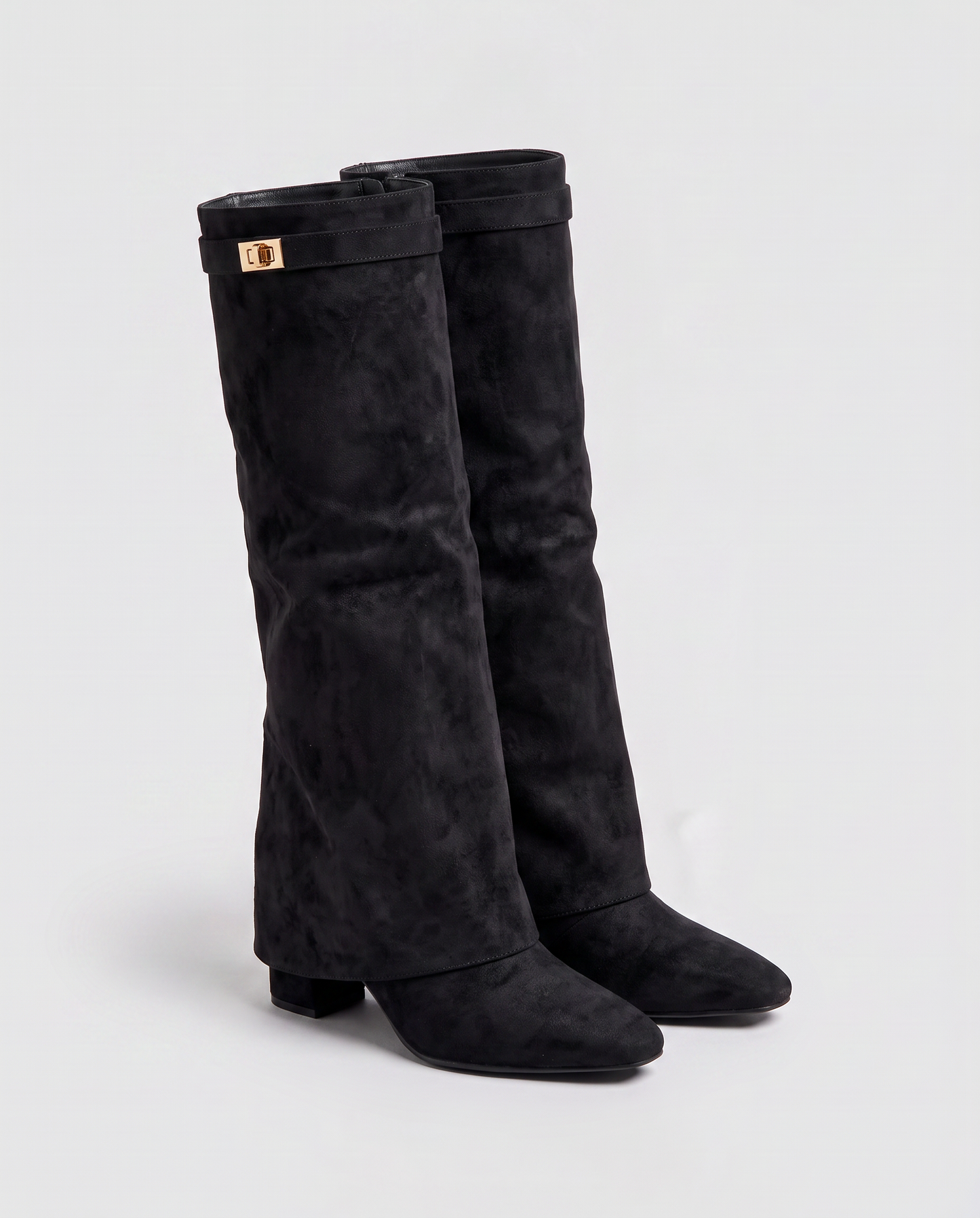 Virelle | Bottes Hautes Femme En Daim À Coupe Classique