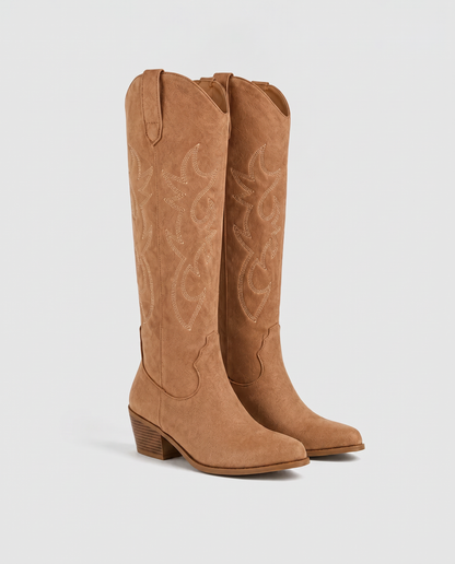 Virelle | Bottes Cowboy Hautes Femme Avec Broderies Western