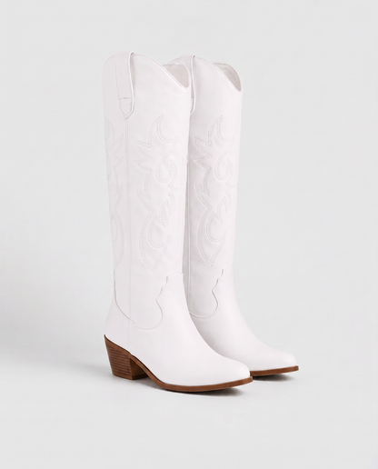 Virelle | Bottes Cowboy Hautes Femme Avec Broderies Western