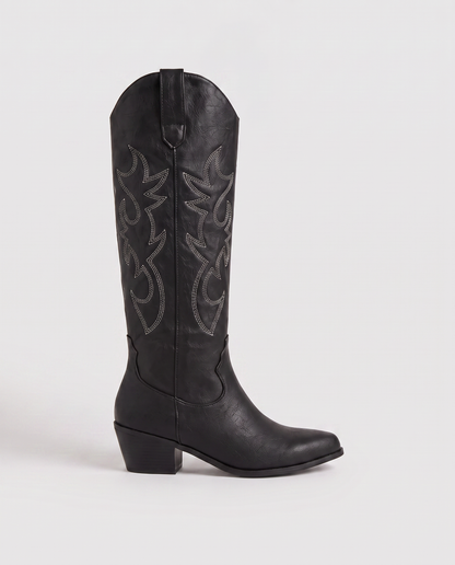Virelle | Bottes Cowboy Hautes Femme Avec Broderies Western