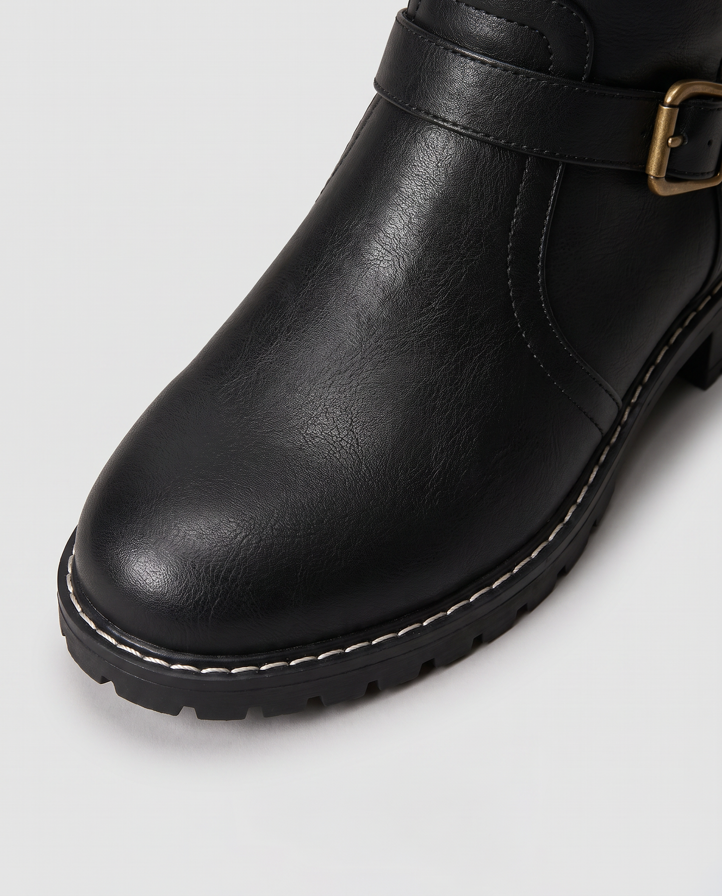 Virelle | Bottes Hautes Femme Avec Boucle - Zip Latéral Et Semelle Crantée