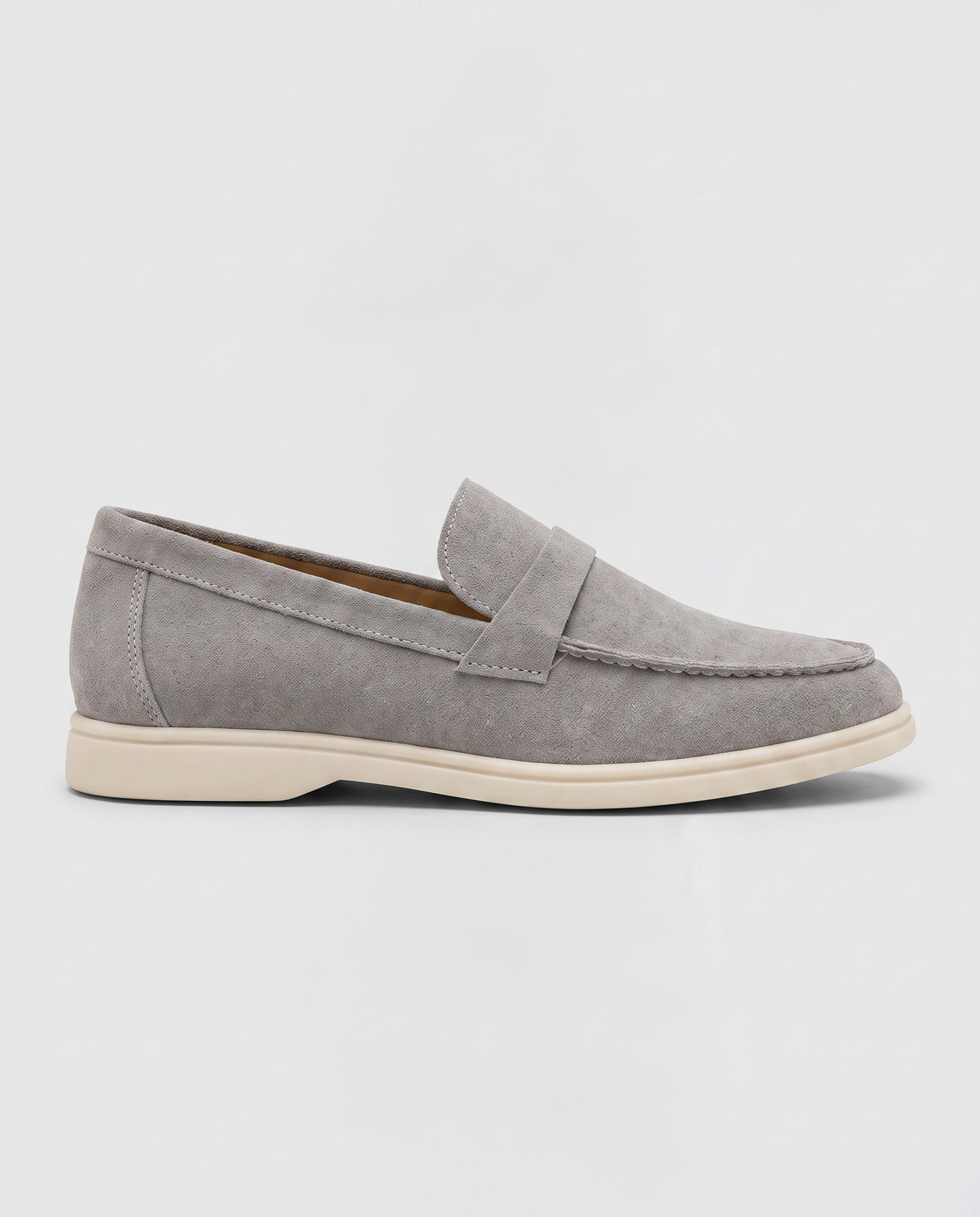Virelle | Mocassins Plats Femme Effet Daim À Enfiler