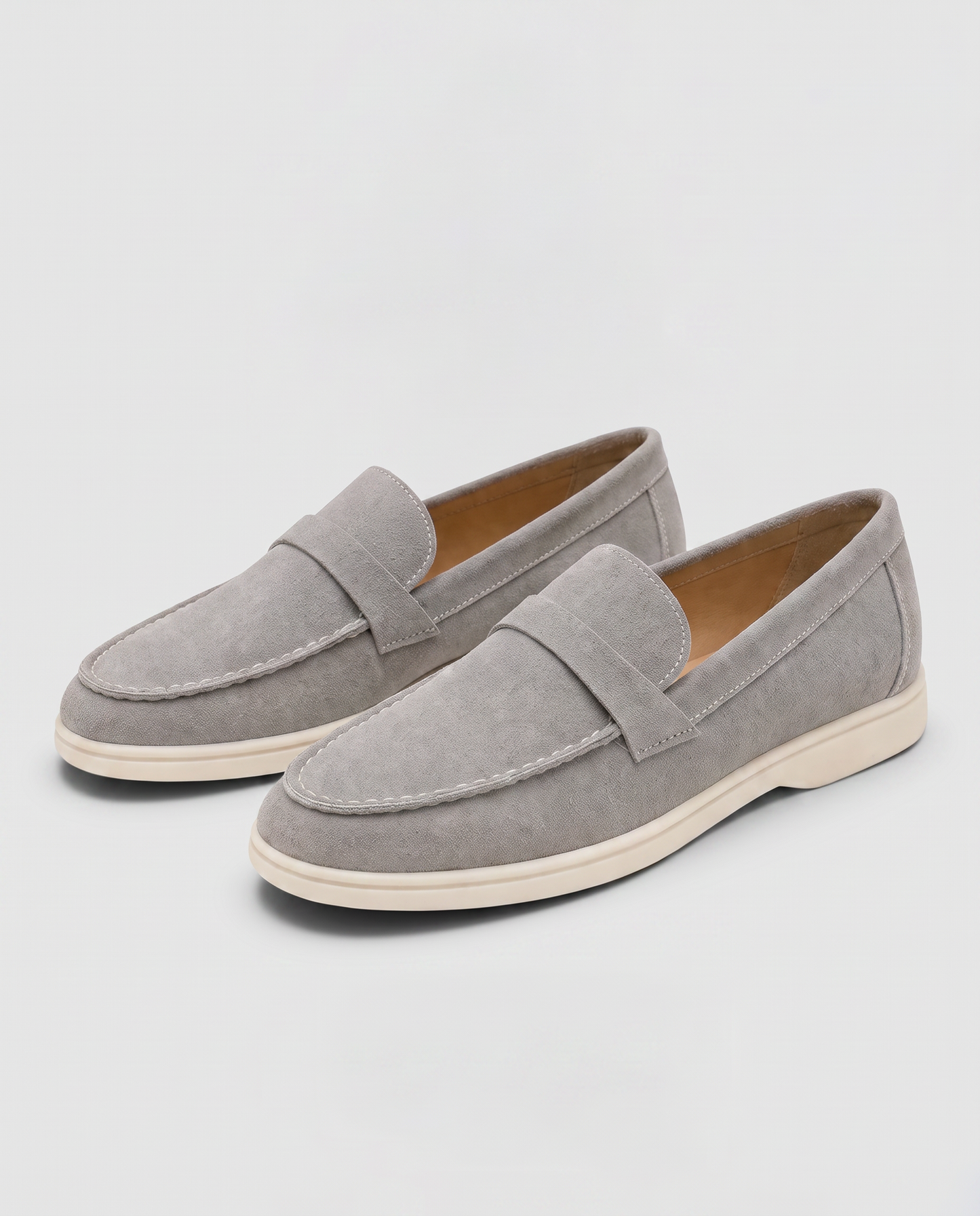 Virelle | Mocassins Plats Femme Effet Daim À Enfiler