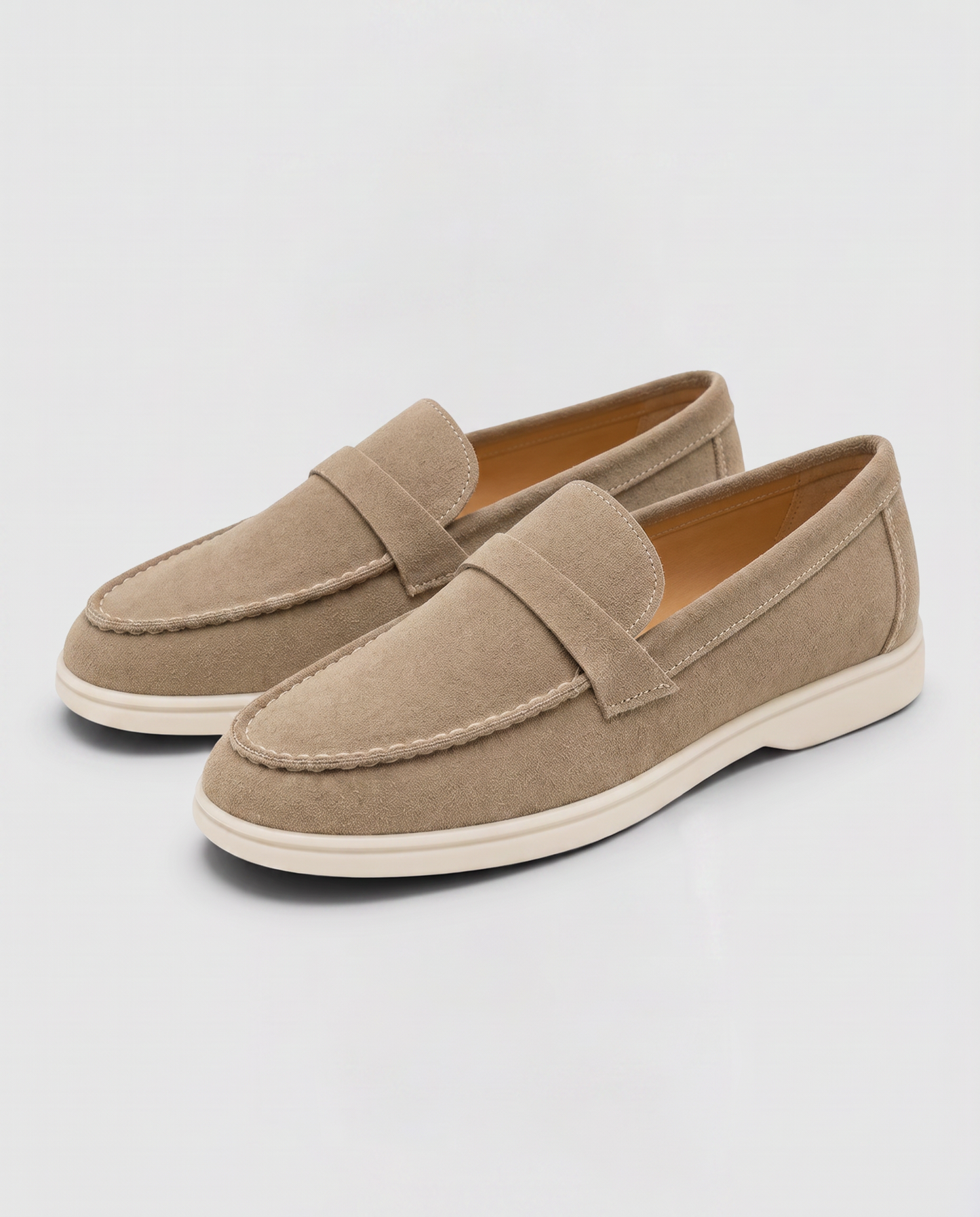 Virelle | Mocassins Plats Femme Effet Daim À Enfiler