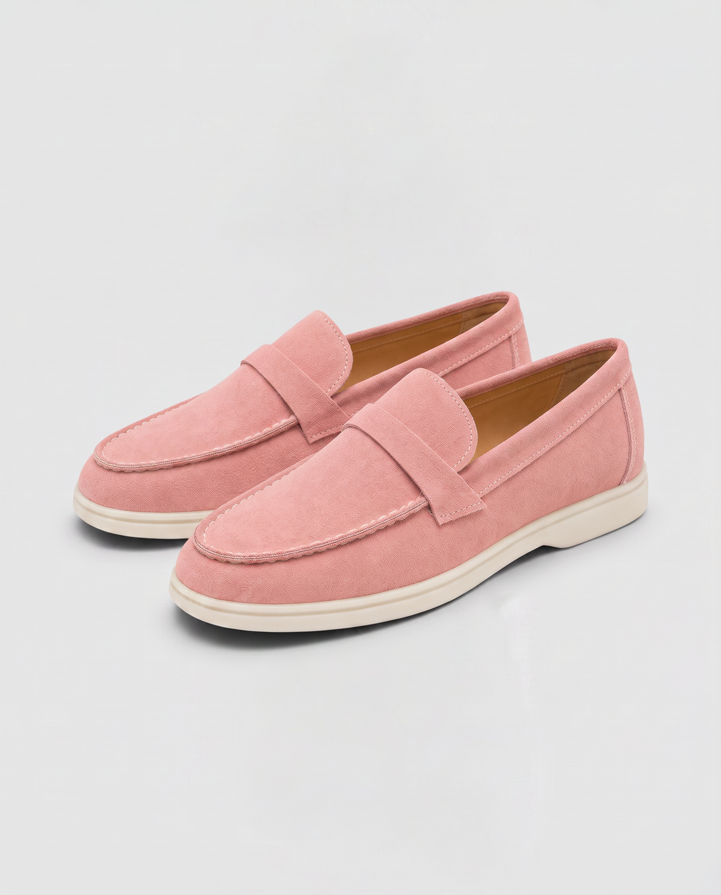 Virelle | Mocassins Plats Femme Effet Daim À Enfiler