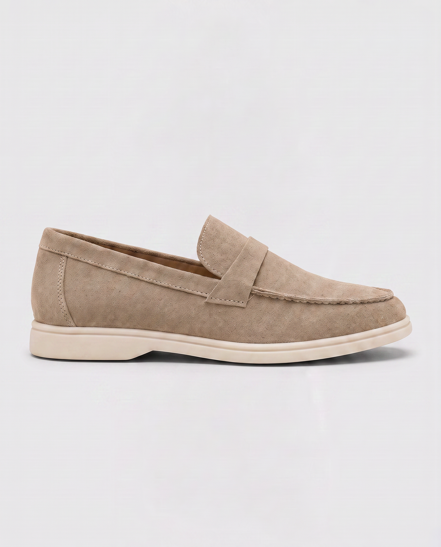 Virelle | Mocassins Plats Femme Effet Daim À Enfiler