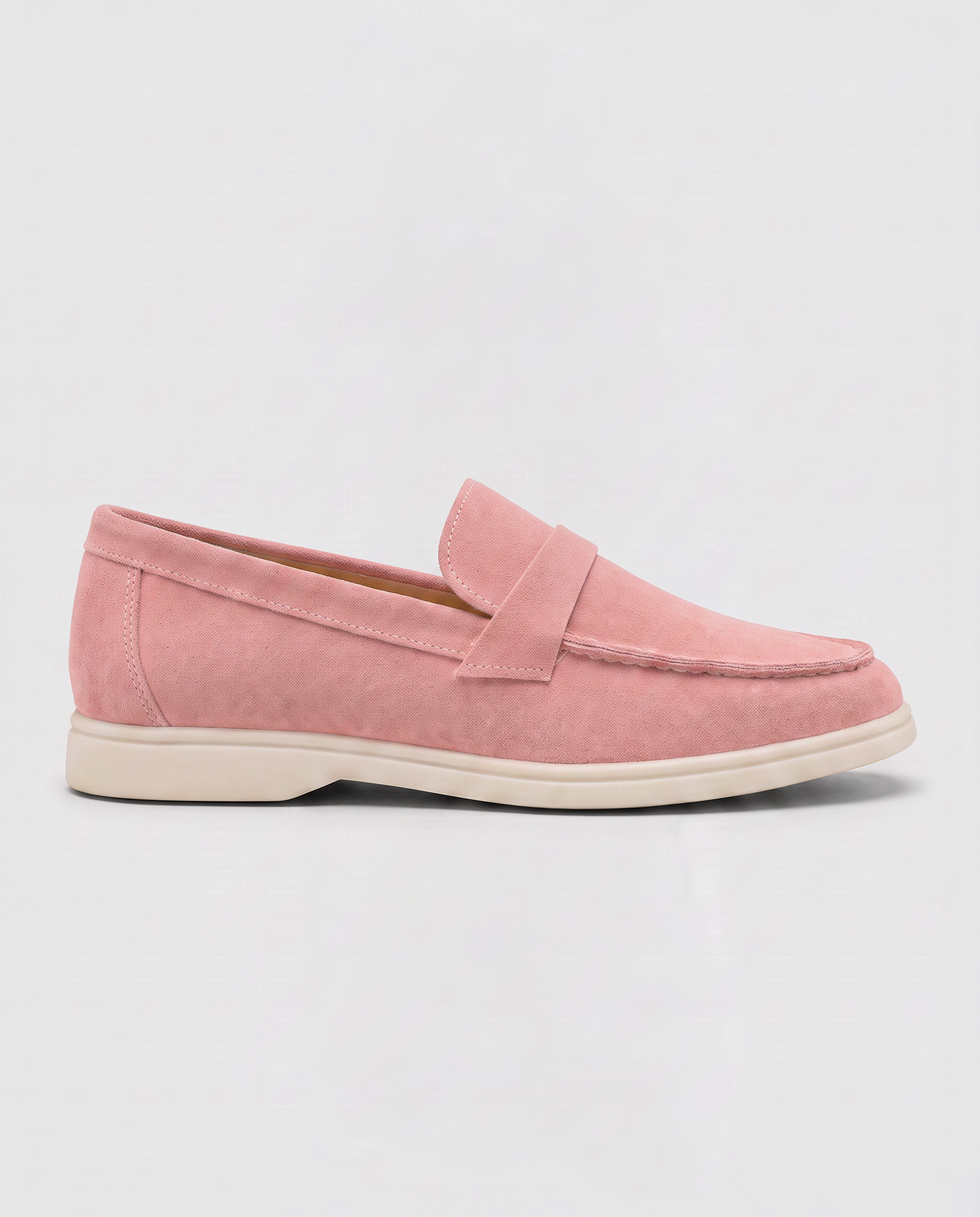 Virelle | Mocassins Plats Femme Effet Daim À Enfiler