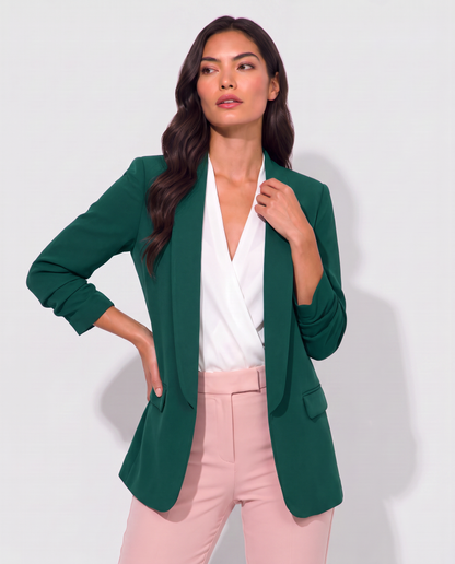 Virelle | Blazer Cintré Femme À Boutonnage Simple