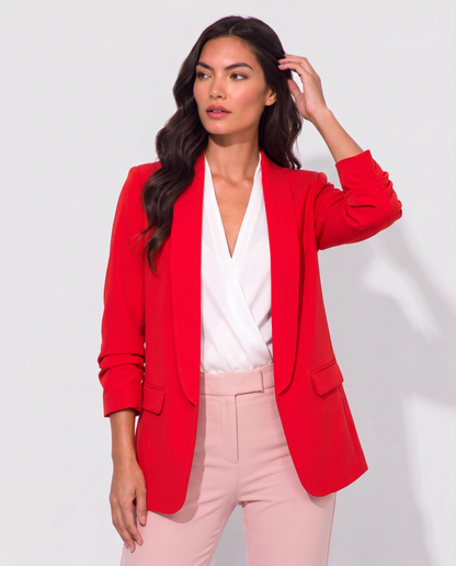 Virelle | Blazer Cintré Femme À Boutonnage Simple